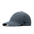 The angled view of the Melin Vintage Fit A-Game Hydro hat in dark grey