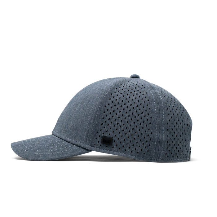 The side view of the Melin Vintage Fit A-Game Hydro hat in dark grey