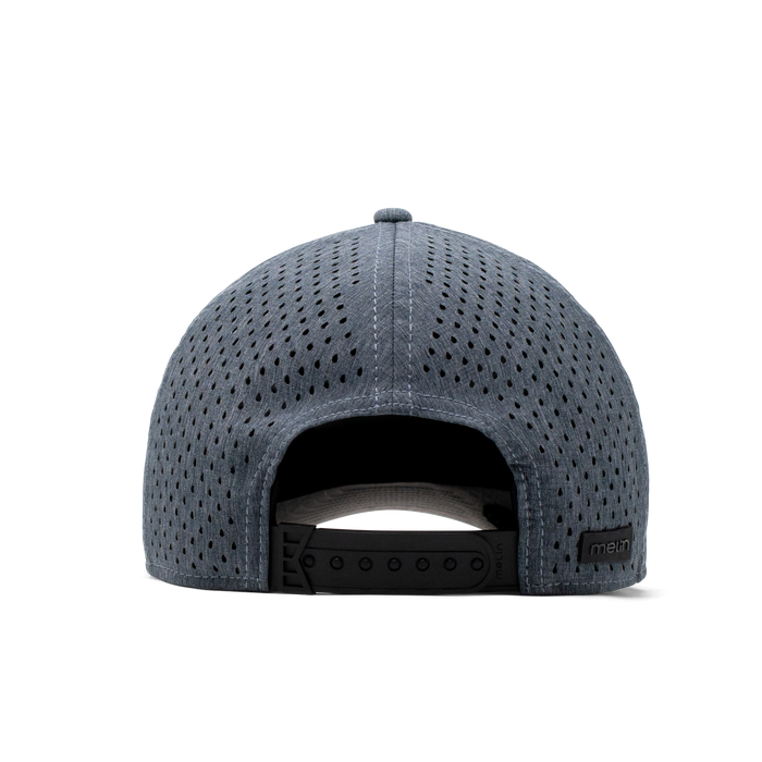 The back view of the Melin Vintage Fit A-Game Hydro hat in dark grey