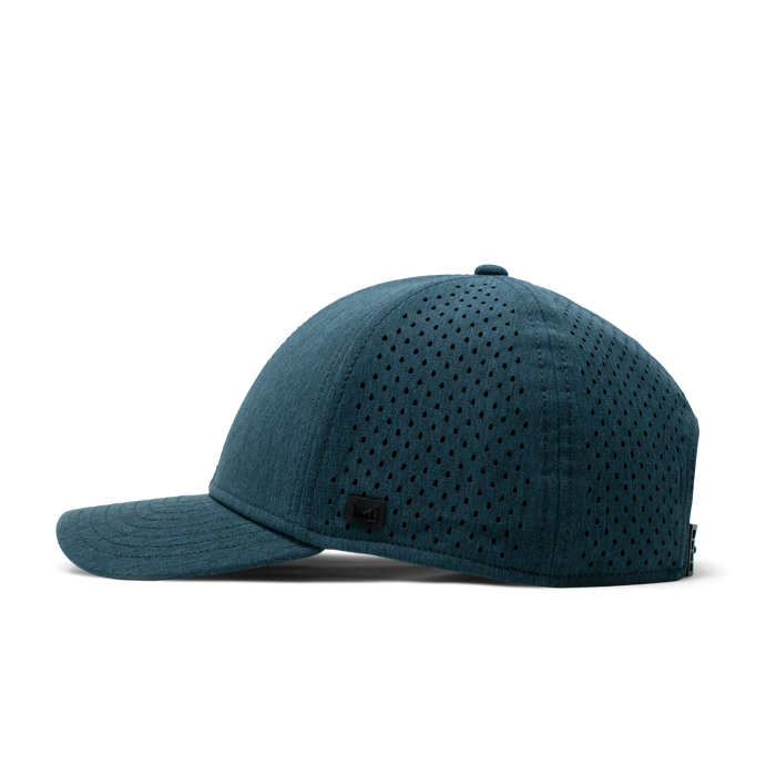 The side view of the Melin Vintage Fit A-Game Hydro hat in blue