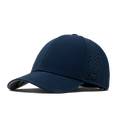The angled view of the Melin Vintage Fit A-Game Hydro hat in navy