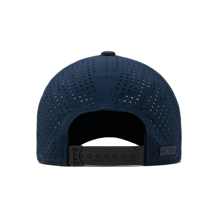 The back view of the Melin Vintage Fit A-Game Hydro hat in navy