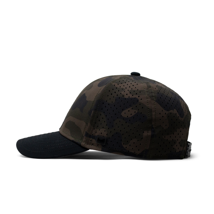 The side view of the Melin Vintage Fit A-Game Hydro hat in camo