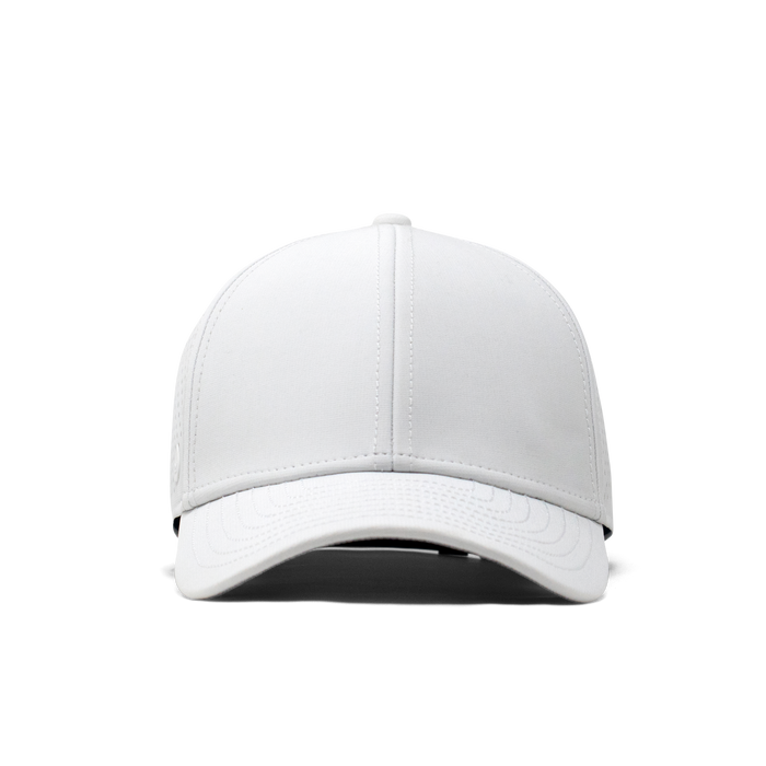 The front view of the melin A-Game Hydro  Vintage Fit in  White