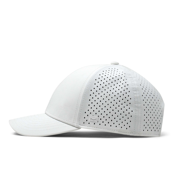 The side view of the melin A-Game Hydro  Vintage Fit in  White