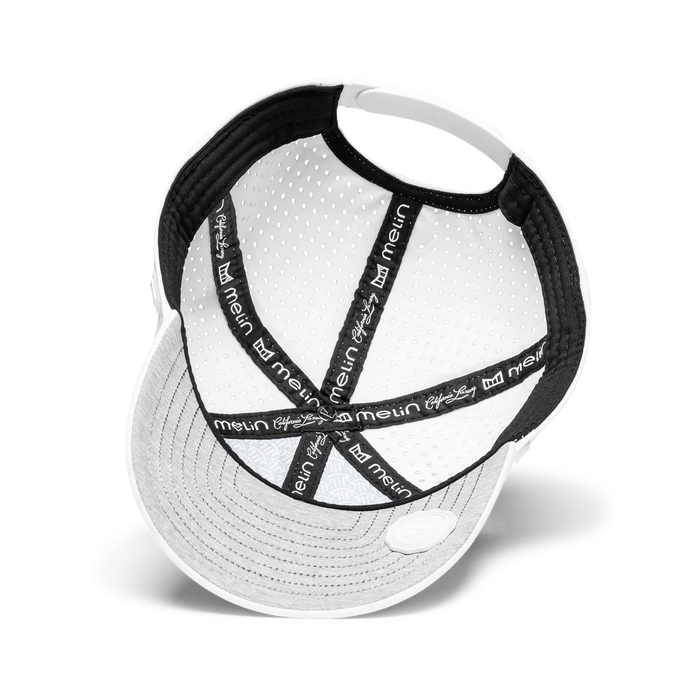 The inside view of the melin A-Game Hydro  Vintage Fit in  White