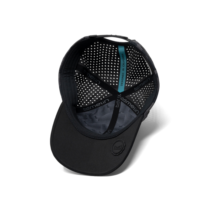 The inside view of the melin A-Game Hydrolite  Vintage Fit in  Black Camo
