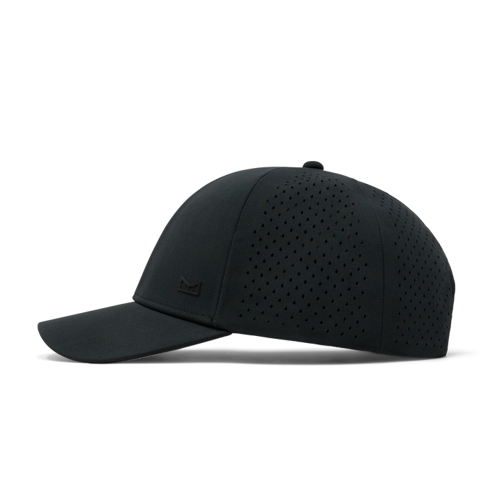 The side view of melin's A-Game Hydrolite snapback hat in Black