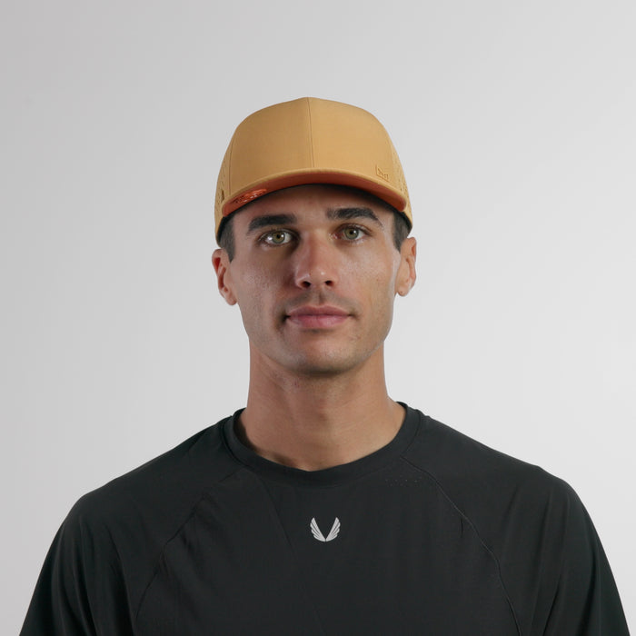 The model-image of the melin Vintage Fit A-Game Hydrolite hat in medal bronze
