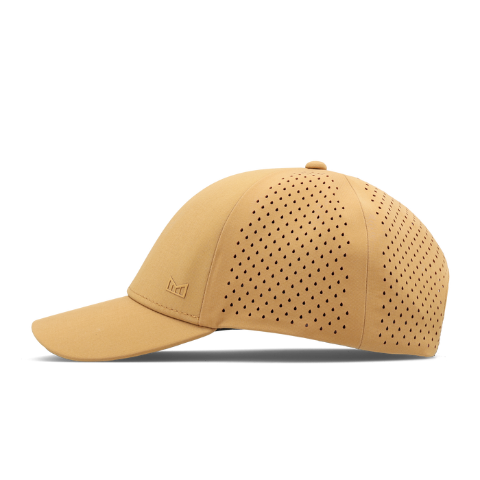 The side view of the melin Vintage Fit A-Game Hydrolite hat in medal bronze