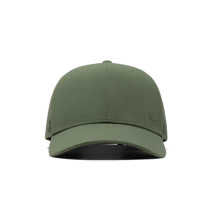 The front view of the melin A-Game Hydrolite  Vintage Fit in  Military