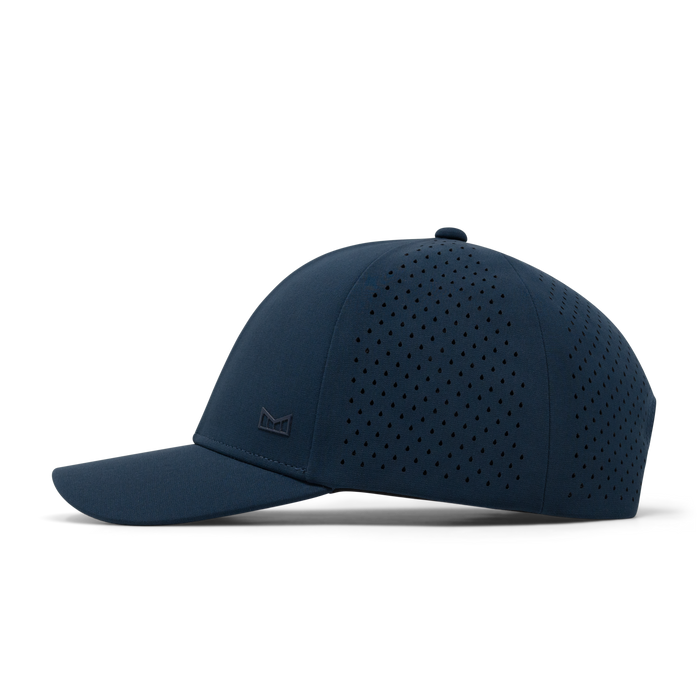The side view of the melin A-Game Hydrolite  Vintage Fit in  Navy