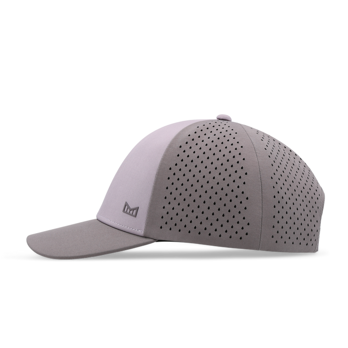 The side view of the melin A-Game Hydrolite  Vintage Fit in  Shark
