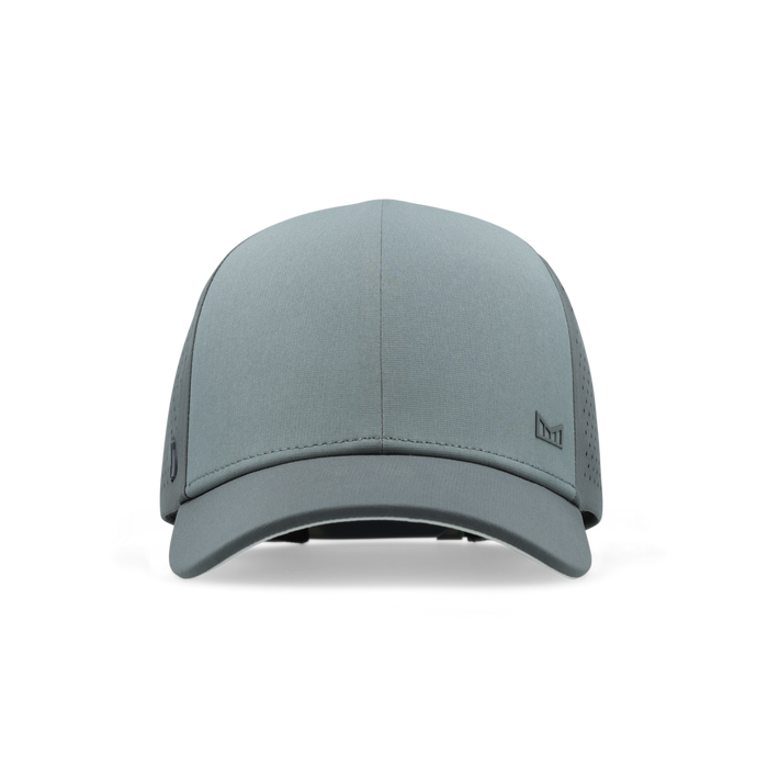 The front view of the melin A-Game Hydrolite  Vintage Fit in  Stormy Blue