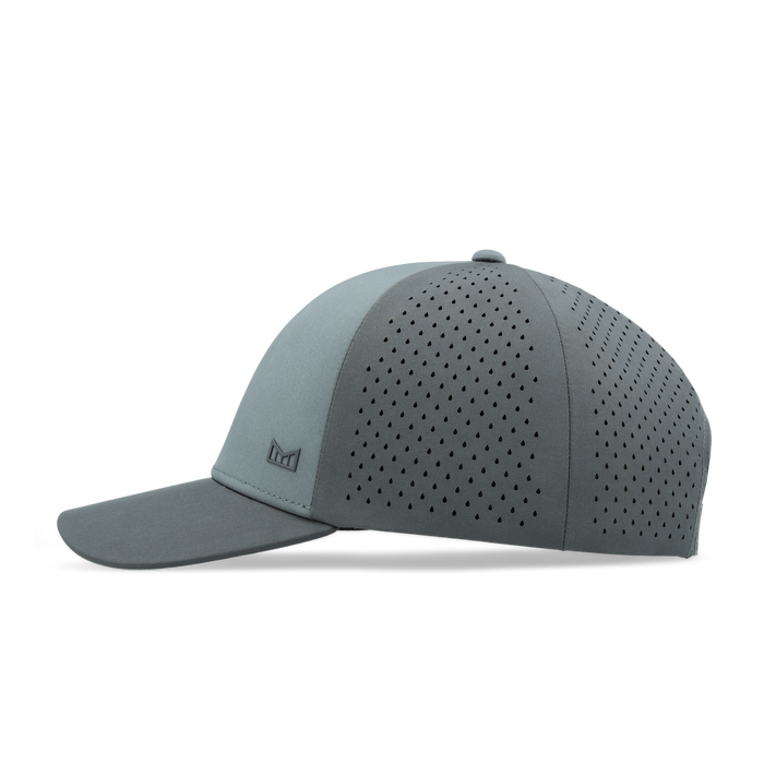 The back view of the melin A-Game Hydrolite  Vintage Fit in  Stormy Blue
