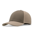 The angled view of the melin Vintage Fit A-Game Hydrolite hat in teak
