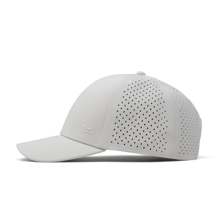 The side view of melin's A-Game Hydrolite snapback hat in White
