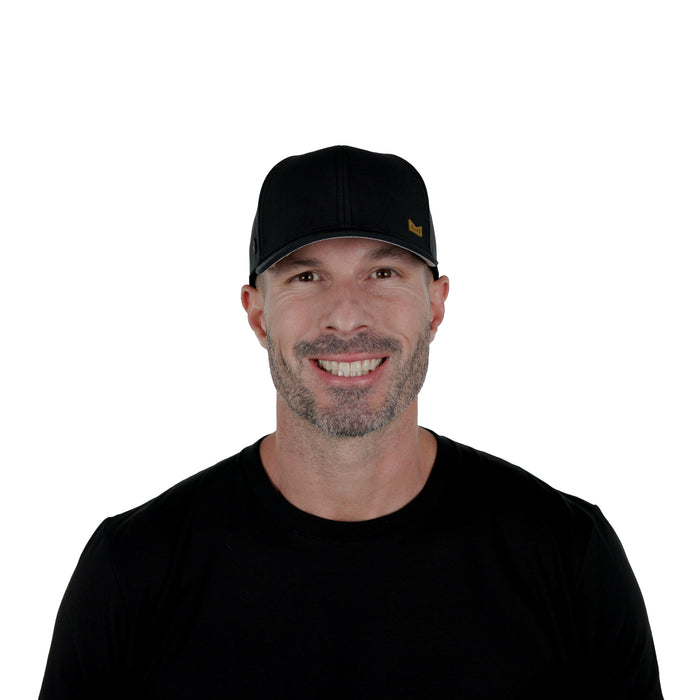 The model-image of the Melin Vintage Fit A-Game Icon Hydro hat in Black Gum