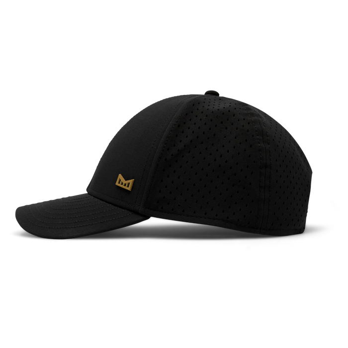 The side view of melin's A-Game Icon Hydro - Black / Gum