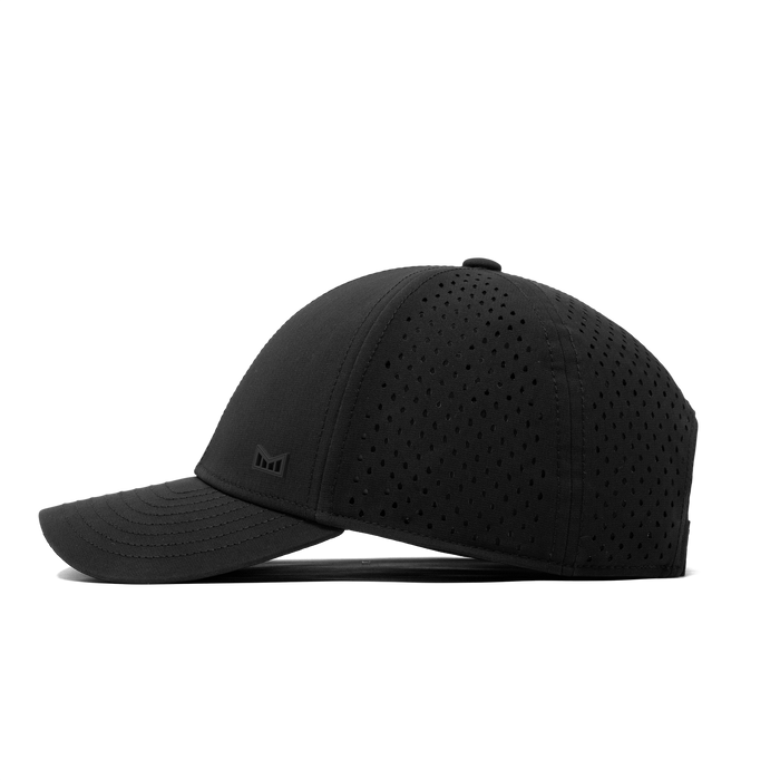 The side view of the melin A-Game Icon Hydro  Vintage Fit in  Black