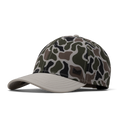 The front, angled view of the melin A-Game Icon Hydro  Vintage Fit in  Duck Camo