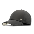 The angled view of the melin Vintage Fit A-Game Icon Hydro hat in faded black