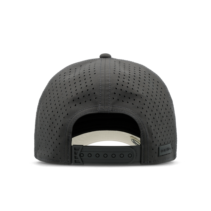 The back view of the melin Vintage Fit A-Game Icon Hydro hat in faded black