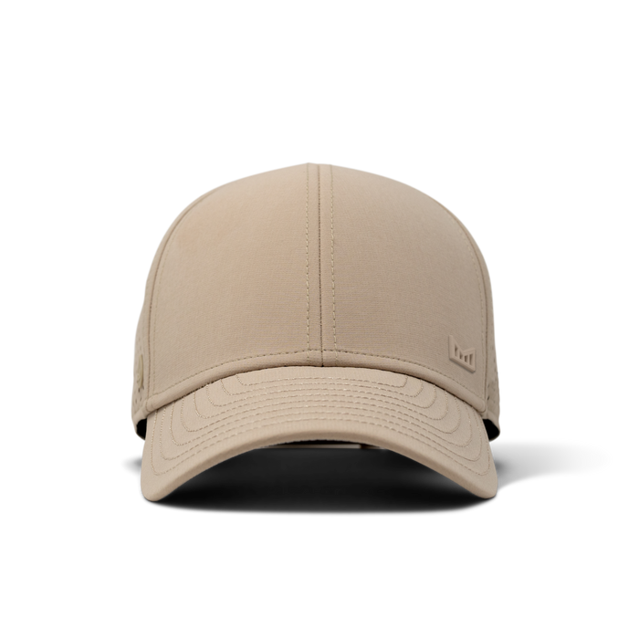 The front view of the melin A-Game Icon Hydro  Vintage Fit in  Khaki