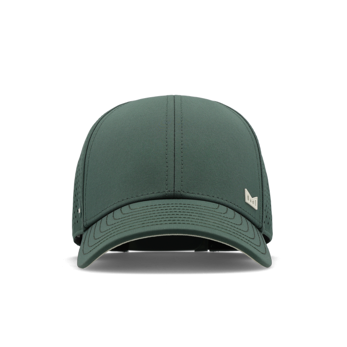 The frontal view of the melin Vintage Fit A-Game Icon Hydro hat in misty trails