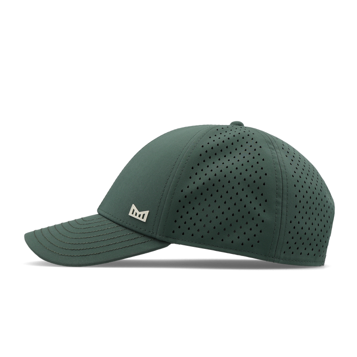 The side view of the melin Vintage Fit A-Game Icon Hydro hat in misty trails