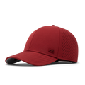 The front, angled view of the melin A-Game Icon Hydro  Vintage Fit in  Red