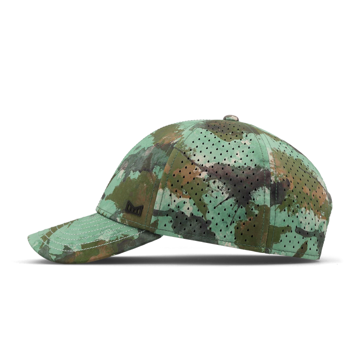 The side view of the melin Vintage Fit A-Game Icon Hydro hat in watercolor camo