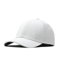 The front, angled view of the melin A-Game Icon Hydro  Vintage Fit in  White
