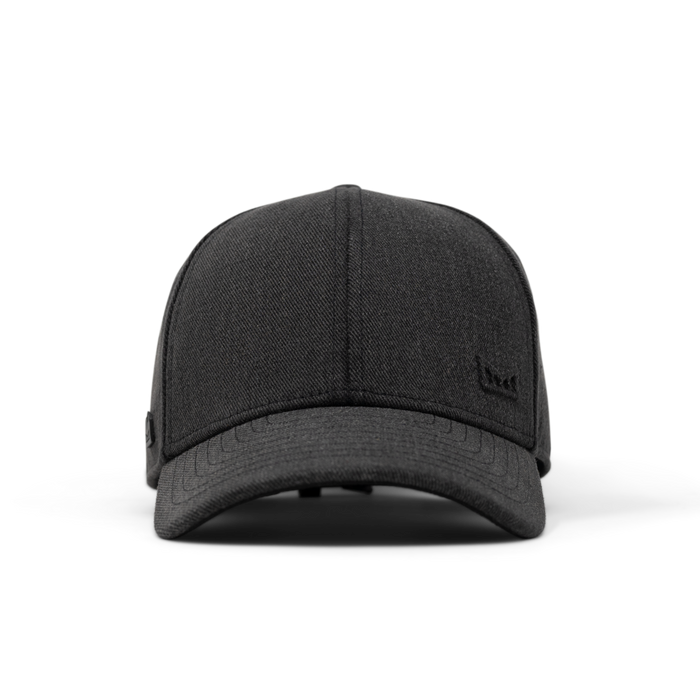 The front view of the melin A-Game Icon Thermal  Vintage Fit in Black Denim