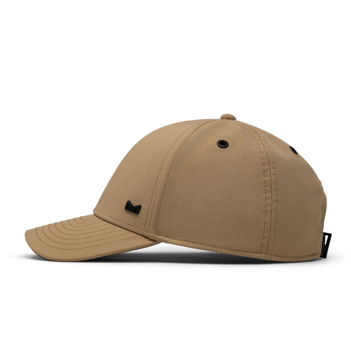 The side view of the melin A-Game Icon Thermal  Vintage Fit in Khaki