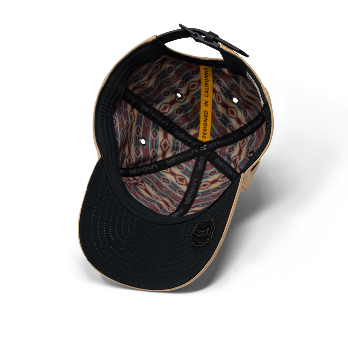 The inside view of the melin A-Game Icon Thermal  Vintage Fit in Khaki