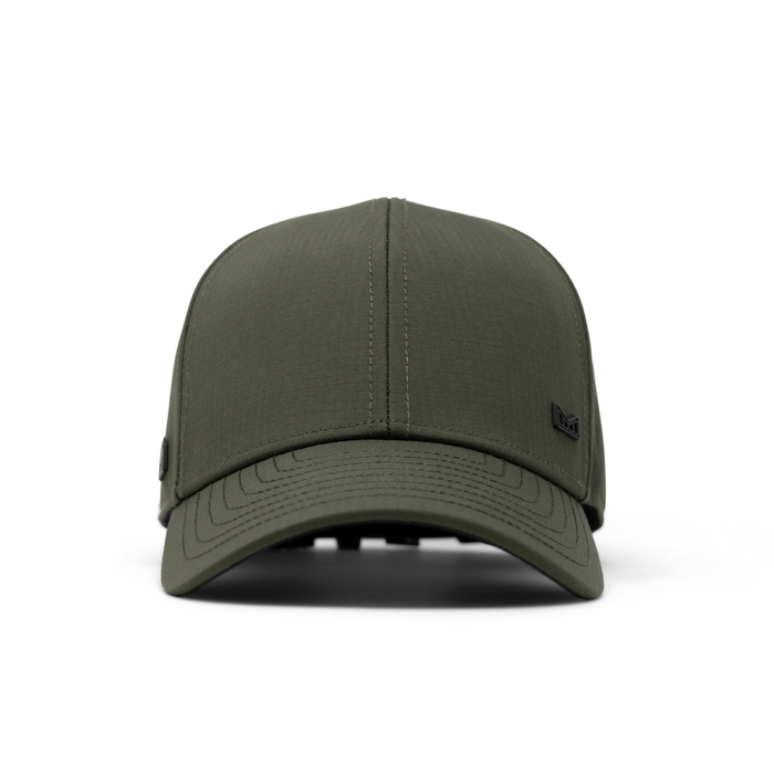 The front view of the melin A-Game Icon Thermal  Vintage Fit in Military