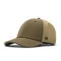 The front, angled view of the melin A-Game Infinite Thermal  Vintage Fit in  Dark Olive / Fig