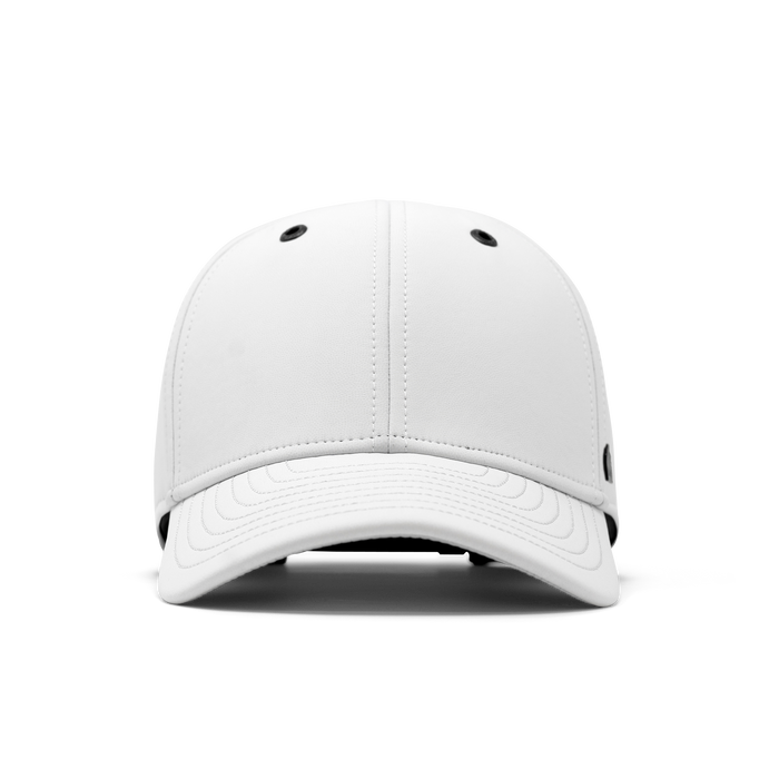 The front view of melin's A-Game Infinite Thermal frost snapback hat.