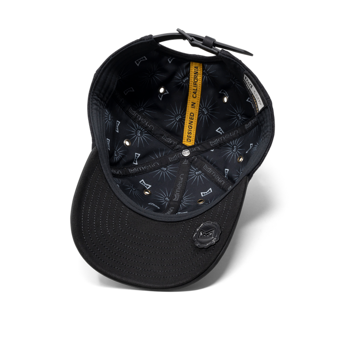 The inside view of the melin A-Game Scout Thermal  Vintage Fit in  Black
