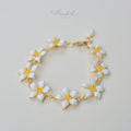 Adorable Orange Jasmine Flower Bracelet