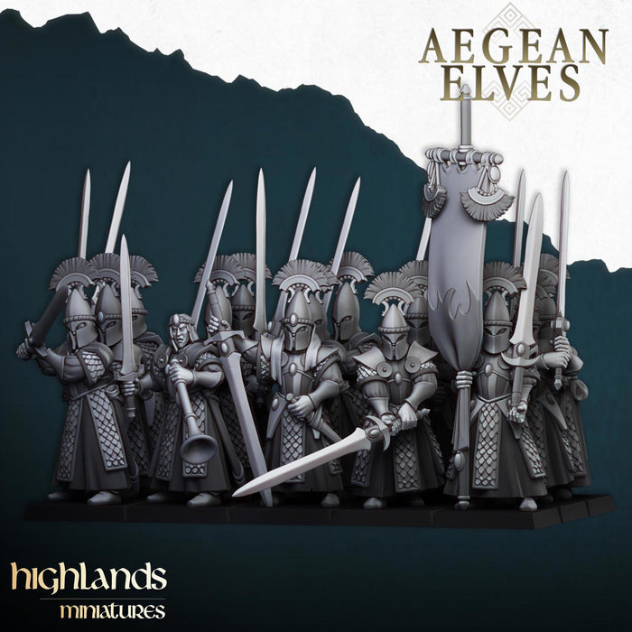 Aegean Elf Swords of Messara - Highlands Miniatures