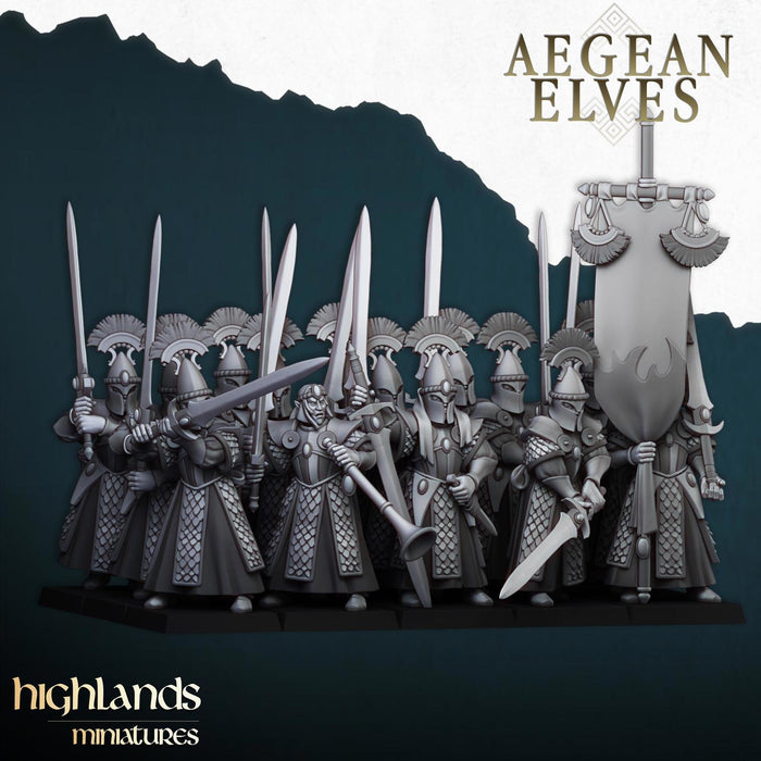 Aegean Elf Swords of Messara - Highlands Miniatures