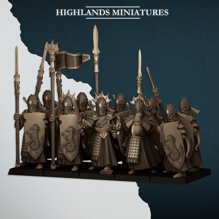 Aegean Elves Sea Guards - Highlands Miniatures