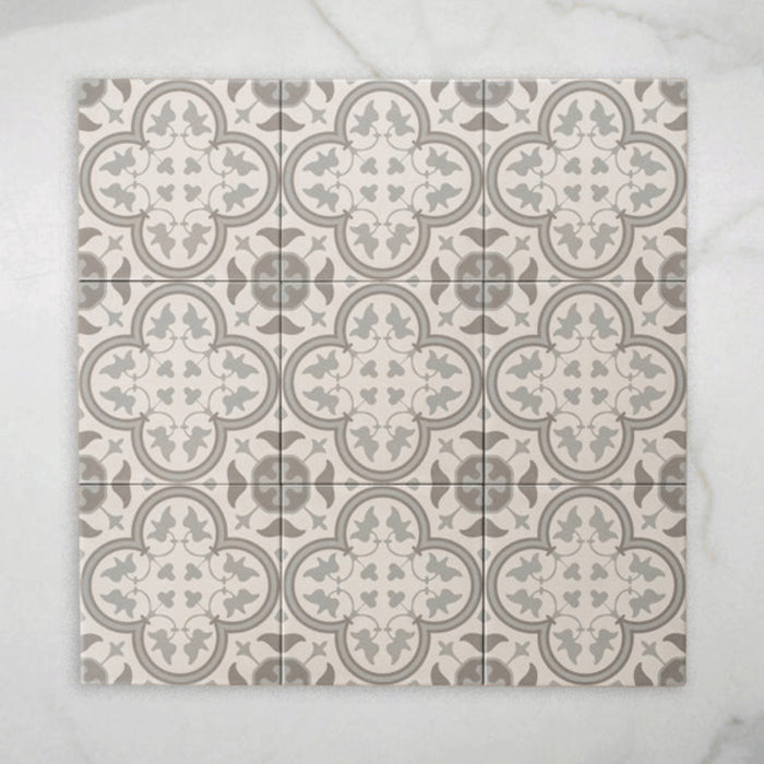 Airlie Light Grey Matt Cushioned Edge Porcelain Tile 200x200mm 2SALLGM - The Blue Space
