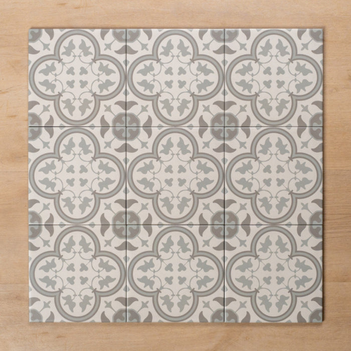 Faces Airlie Light Grey Matt Cushioned Edge Porcelain Tile 200x200mm 2SALLGM - The Blue Space