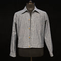 AK/PR/LOT1/JKT/017 Chambray Front Pleated Denim Shirt Jacket  - INDIGO