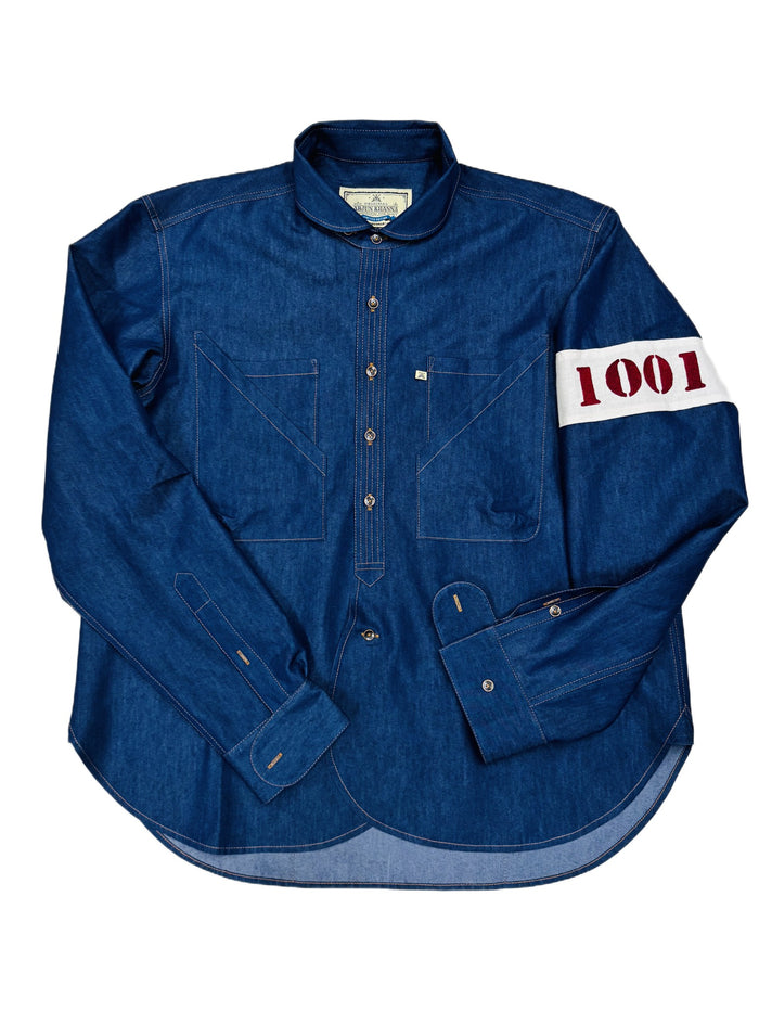 AK/PR/LOT2/SHRT062 4-pocket cycle jersey shirts - 1001 - DARK BLUE