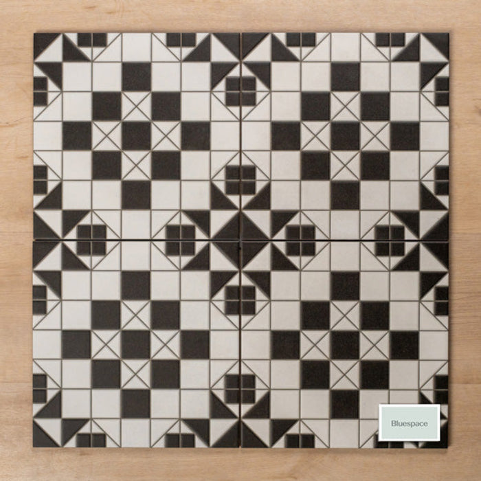 Faces Alicante Brighton Matt Cushioned Edge Porcelain Tile 316x316mm Straight Pattern - The Blue Space