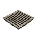 ART Australia Organics Slotted Floor Waste 100mm Brushed Nickel - The Blue Space